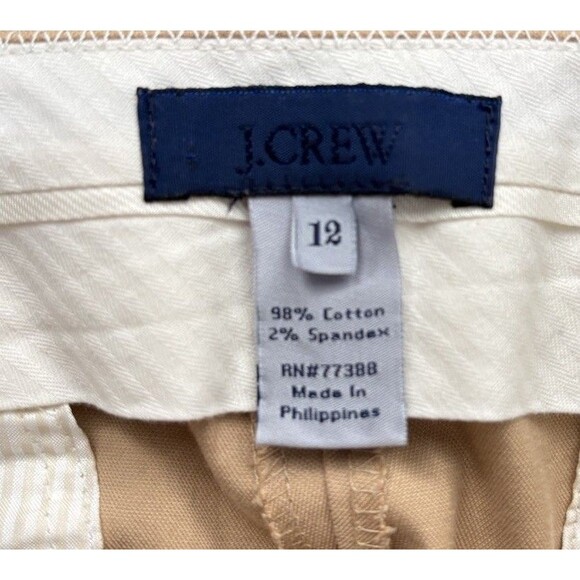 J Crew Pants Womens 12 Beige City Fit Chino Office School Preppy Office - Picture 4 of 5